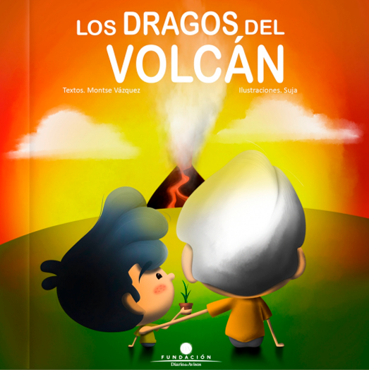 Portada del libro ‘Los dragos del volcán’, del que es autora Montse Vázquez.