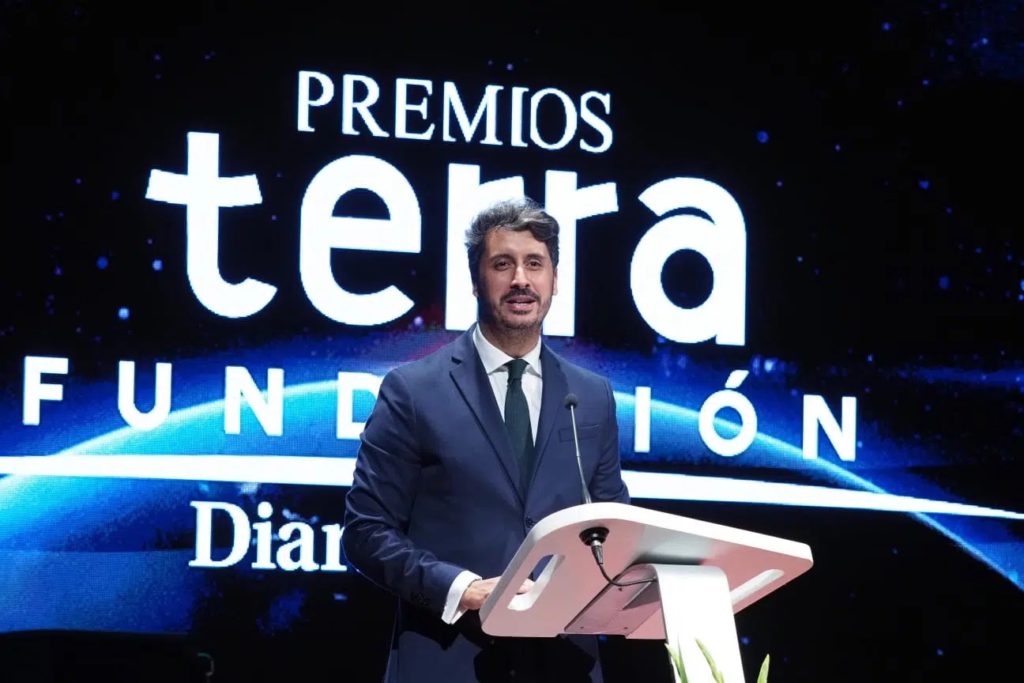 Luis Yeray Gutiérrez, alcalde La Laguna, durante su intervención en los Premios TERRA